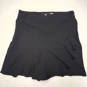 black asymmetrical HAVE brand mini ruffle skort size small